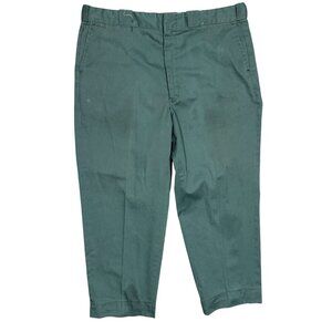 Vintage 60s 70s Koratron Work Pants Lightning Zipper 38x27